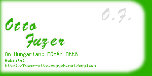 otto fuzer business card